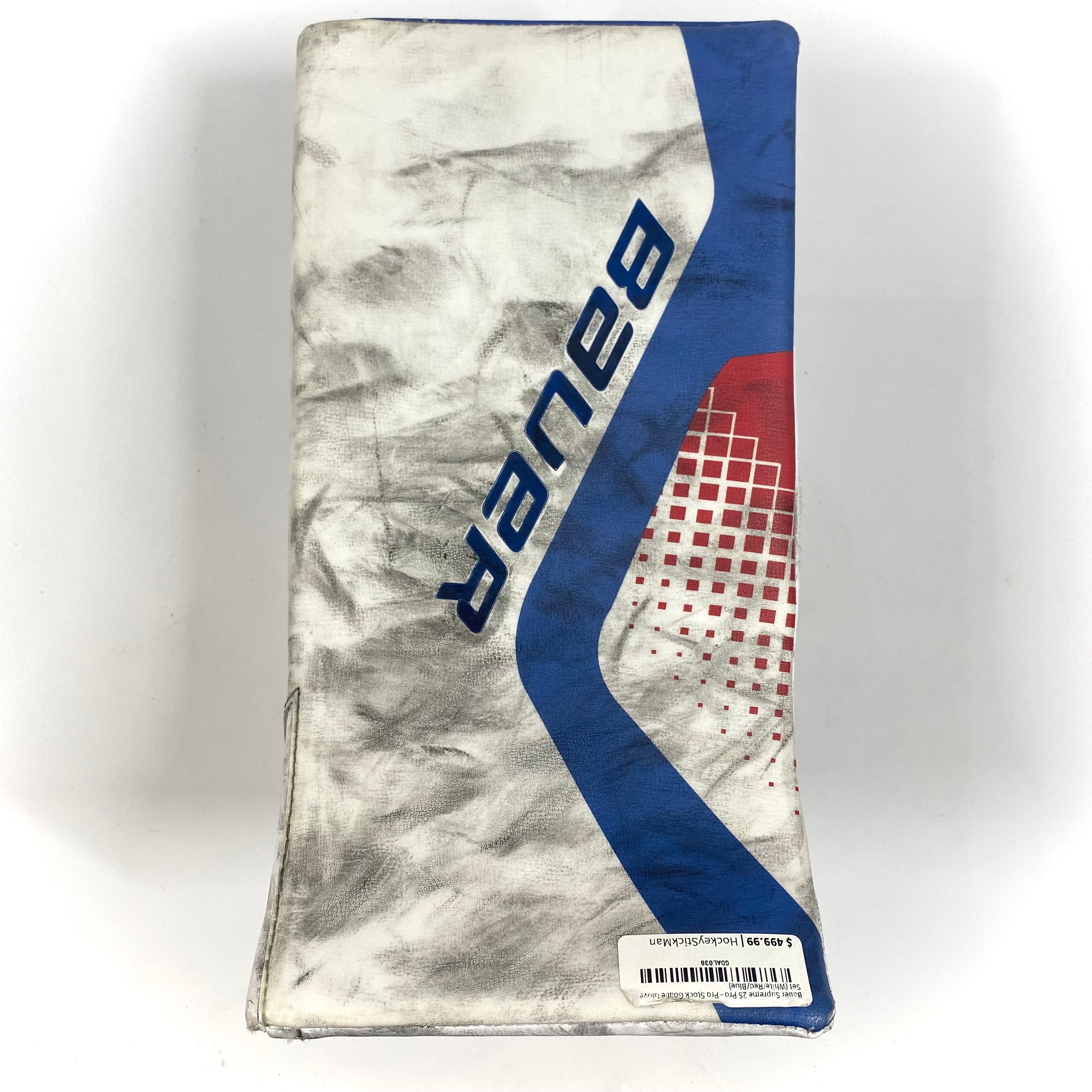 Bauer Supreme 2S Pro - Bloqueur de gardien Pro Stock d'occasion (blanc/rouge/bleu)